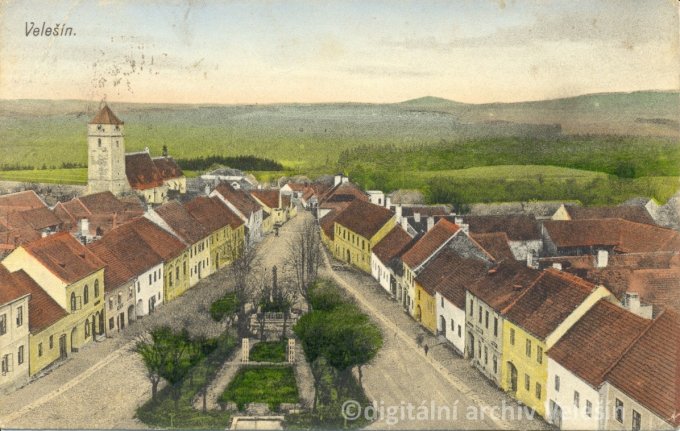 1915 pohled z ve hornho kostela